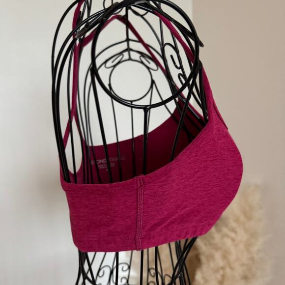 Beyond Yoga Spacedye Slim Racerback Sports Bra Heather Pink Small - Picture 2 of 6